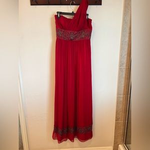 One Shoulder Evening Dress